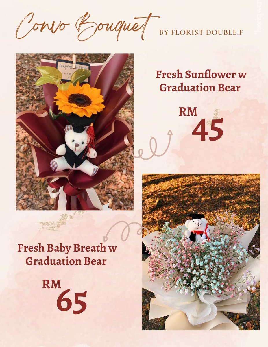 florist_doubleF's tweet photo. Musim convo dah tiba? So kita nak buat thread pasar malam/pagi untuk yang nak cari hadiah untuk kawan kawan! π₯°π«Άπ½ #threadpasarmalam
Get your friends and family a bouquet of fresh flowers for their special days! π₯³π₯³ https://t.co/OMzGpBOAA5