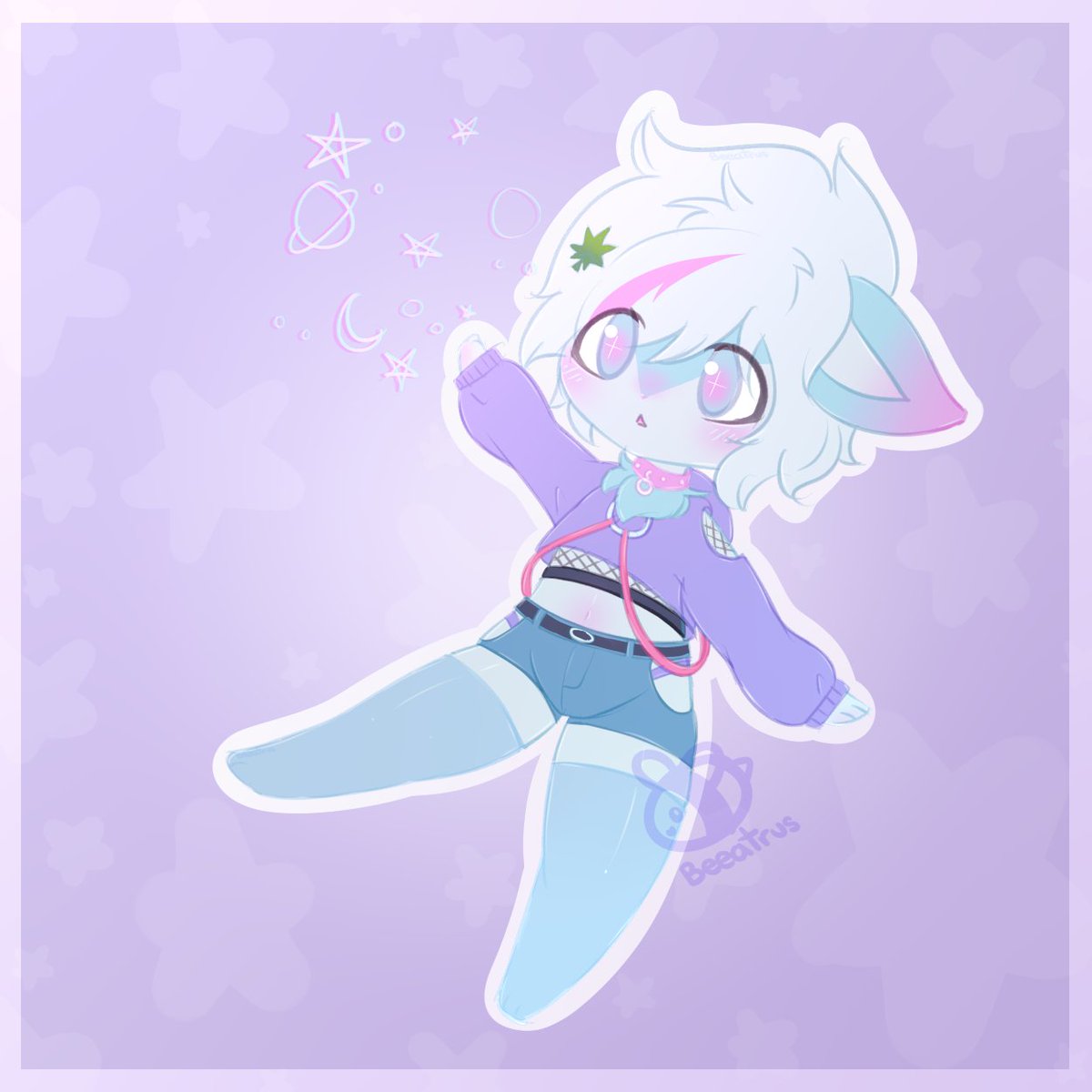 Beeatrus's tweet photo. Request done for bisexualfurryfemboy on Furaffinity :>

#furry #femboy #femboi #anthro #furryfandom #furryart #pastel #cute #kawaii #space https://t.co/pqa87io7y6