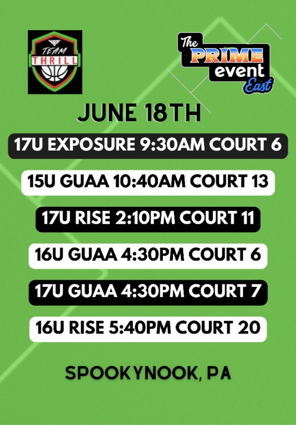 TeamThrill_Gbb's tweet photo. We are in the building!! Coaches Come check us out @SelectEventsBB tomorrow! #ThrillHers https://t.co/IroOADIx09