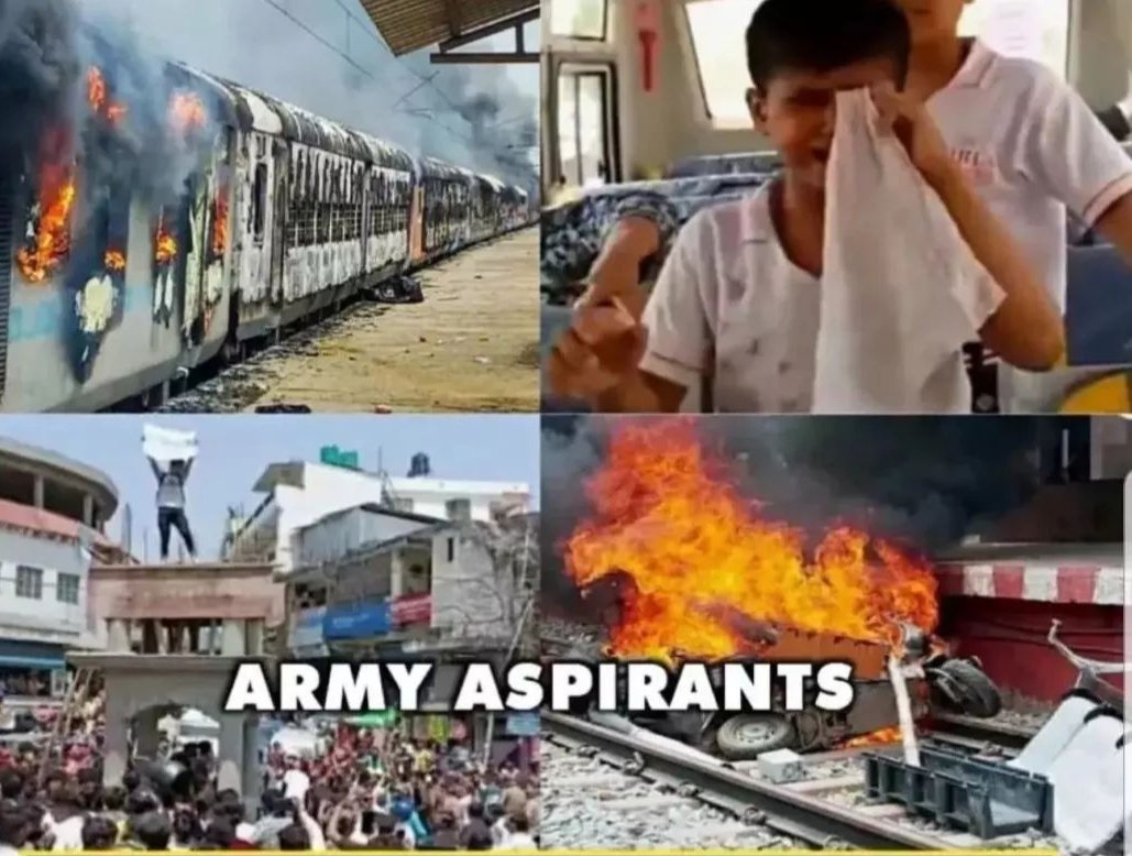 RahulRupnar8's tweet photo. A person who destroys public property can never become a public servant.

#अग्निपथ_योजना 
#अग्निवीर 
#Agniveers 
#NarendraModi https://t.co/lVZz3fsxzL