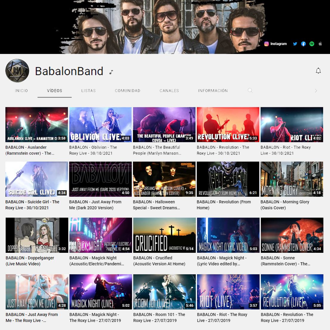 BabalonBand's tweet photo. Los invitamos a sumarse a nuestra comunidad en #Youtube (nos encuentran como "#Babalon Band"), donde podrán disfrutar de nuestros videos oficiales, presentaciones en vivo y nuestra discografía completa!
🔻 🔻 🔻 🔻 🔻 🔻 🔻🔻🔻
https://t.co/1SwznHWRIM
🔺 🔺 🔺 🔺 🔺 🔺 🔺🔺🔺 https://t.co/MuGcr5WevJ