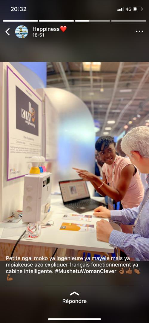 makilaprisca1's tweet photo. Sélectionnée par le ministère du numérique pour participer au grand salon de la nouvelle technologie Vivatech, Kim_engineering avec son projet logette Intelligente, est présente à Paris et représente valablement la RDC @numeriquecd  @VivaTech https://t.co/uoL43pwklw