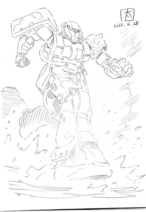 以前描いたククルス・ドアン勝手に応援イラスト。おはようございます(^^) 