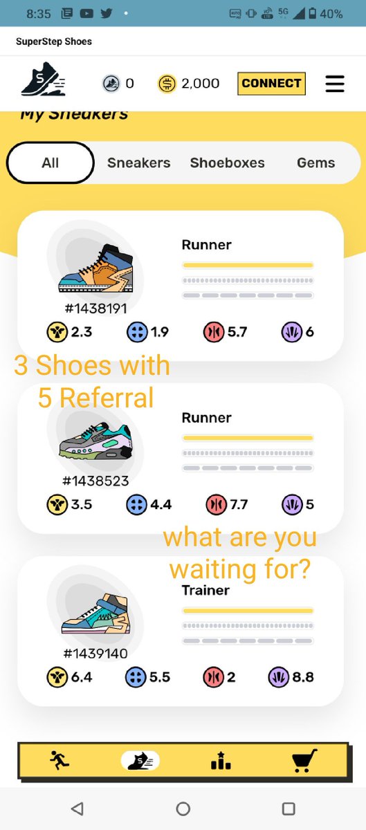 IcBenny's tweet photo. #SuperStep #Move2earn #GameFi #SGMT
6 days airdrop, register to claim your first shoe at link below:
https://t.co/K5yPKBHwxH https://t.co/Y8GueKkAyI