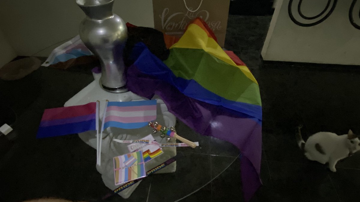 KittyCapz_'s tweet photo. Lista para mañana #Pride2022 #mtypride https://t.co/bTltVbVLOb