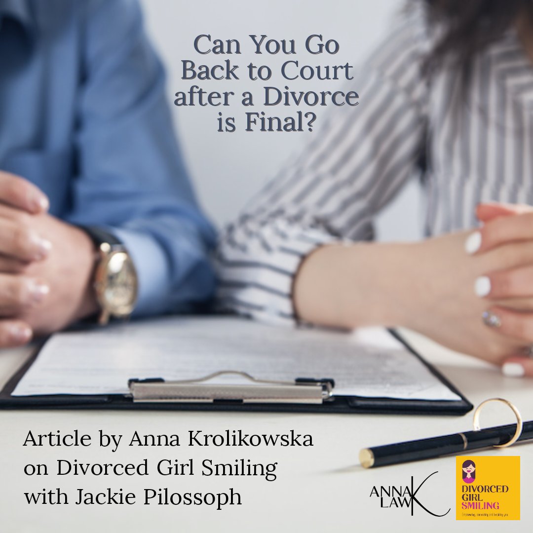 AnnaK_Law's tweet photo. Can you go back to court after a divorce is final?
.
READ FULL ARTICLE HERE: https://t.co/BcQYWAteZb
.
#DivorceLawyer #familylaw https://t.co/zcf03HHgiP