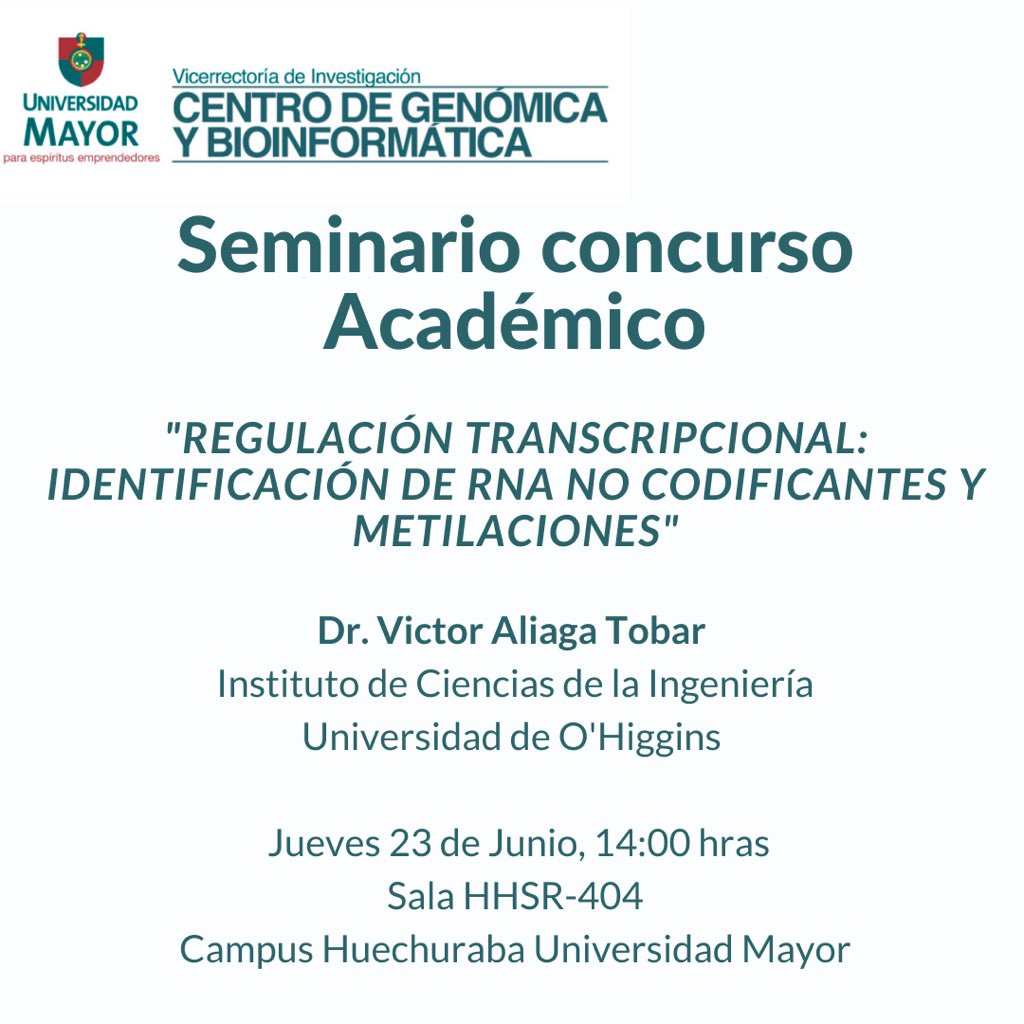 Seminario concurso académico, Jueves 23 de Junio, 14 hras, Campus Huechuraba UMayor