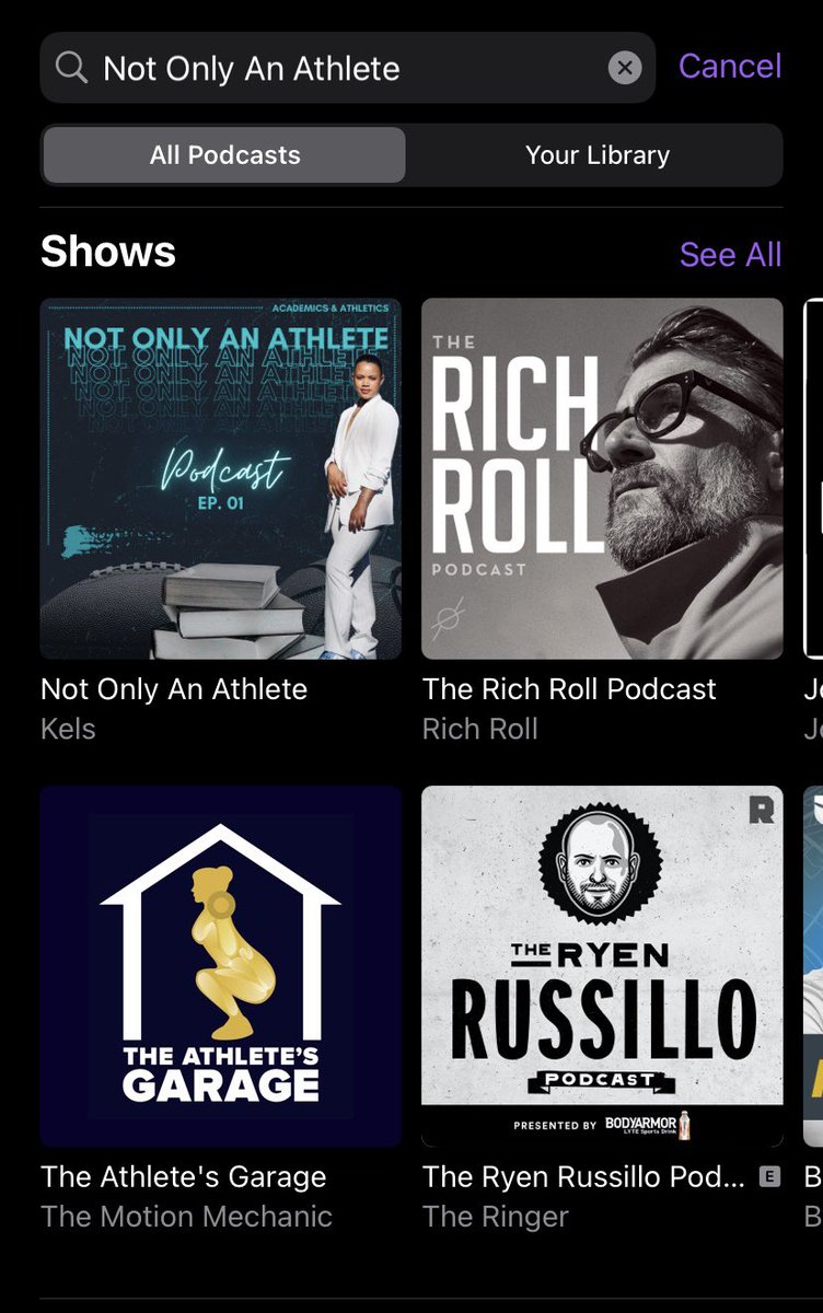 CoachKelsGrovey's tweet photo. The first episode of the Not Only An Athlete Podcast is OFFICIALLY OUT!! You can listen to it on Apple Podcast &amp; Spotify! Can’t wait to tackle the topic of Academic &amp; Athletics! Go like, follow and download! It’s my first one so y’all be nice :) https://t.co/w4OrKxMIDr