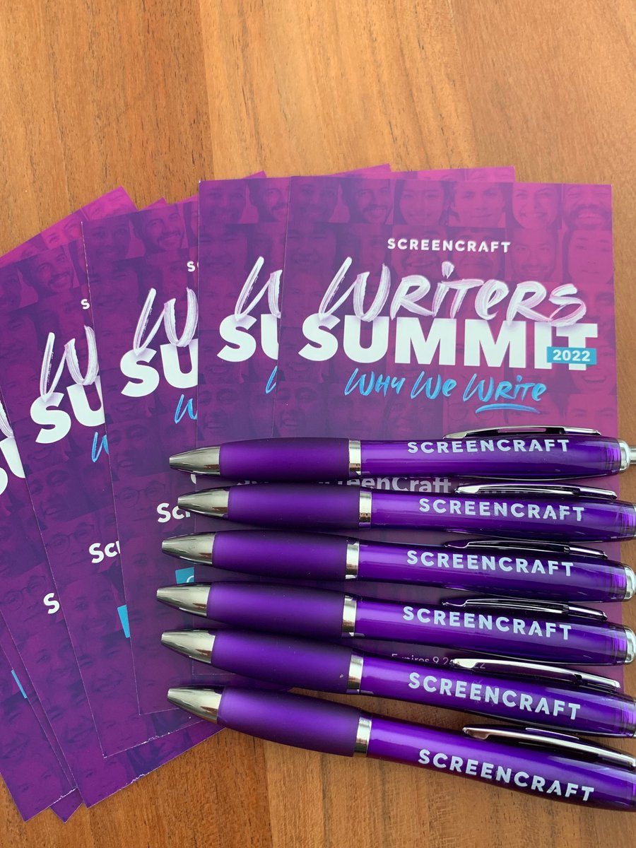 screencrafting's tweet image. It's getting close! 

If you're in the LA area, and are attending the #ScreenCraftSummit, you'll see these at our writers meet up on June 24th. Have you signed up for the Summit yet? 

It's only $3 ⬇️ 
screencraft.org/summit?utm_sou…