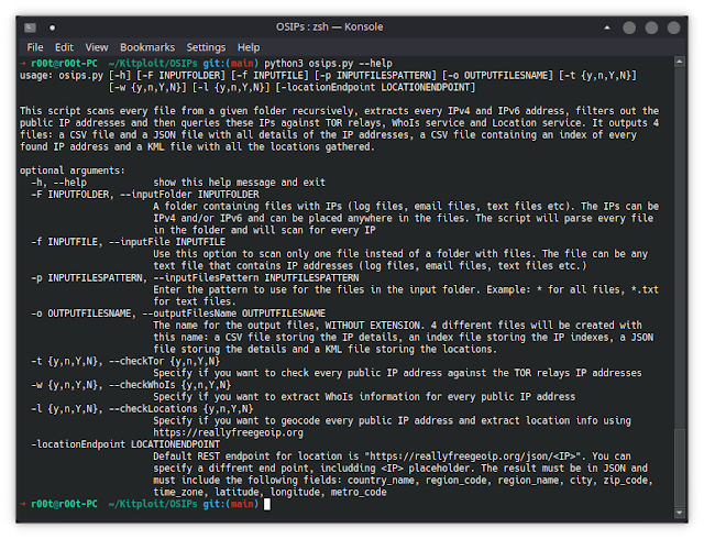 AcooEdi's tweet photo. OSIPs - Gathers All Valid IP Addresses From All Text Files From A Directory, And Checks Them Against Whois Database, TOR Relays And Location https://t.co/49eKUCCNZT #OSIPs #Python #PythonScript #TOR #Whois via KitPloit https://t.co/f68oQSlsxy