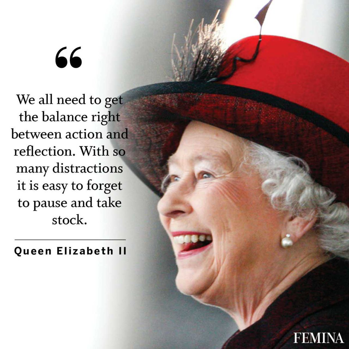 FeminaIndia's tweet photo. Always find the right balance 🥰
.
.
.
#queenelizabethII #queen #elizabeth #balance #quotes #womenquote #empowering #actions #distractions #lifequote #facts #true #strongquote #femina #feminaindia https://t.co/toxlOGSYl7