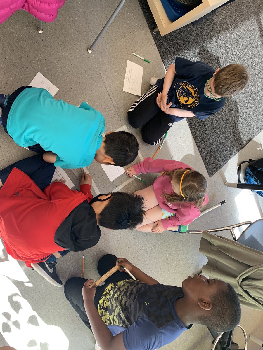 lagimodieret's tweet photo. Great teamwork during our morning meeting math activity today! Students worked together to measure the perimeter of shapes. #escsmastery #sagecreekLRSD https://t.co/WzSVzyn3V2