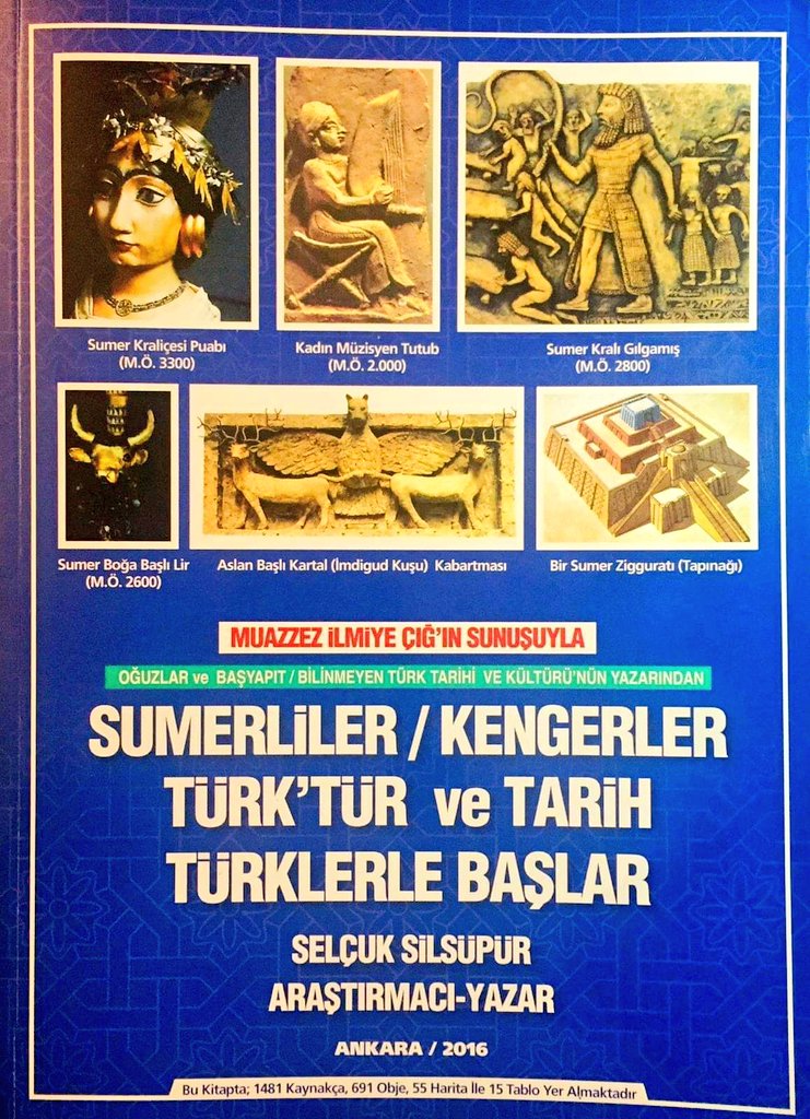Saka_larr's tweet photo. Mezopotamya Medeniyetinin Kurucu Babası; "Sümerliler/Kengerler Türk'tür ve Tarih Türklerle Başlar" adlı eser, Türk Tarihi ve Sümerler konularında 1.481 eser incelenerek hazırlandı. Büyük emek gerçekten.
Meraklılarına duyurulur. https://t.co/oG3aUpLmYc