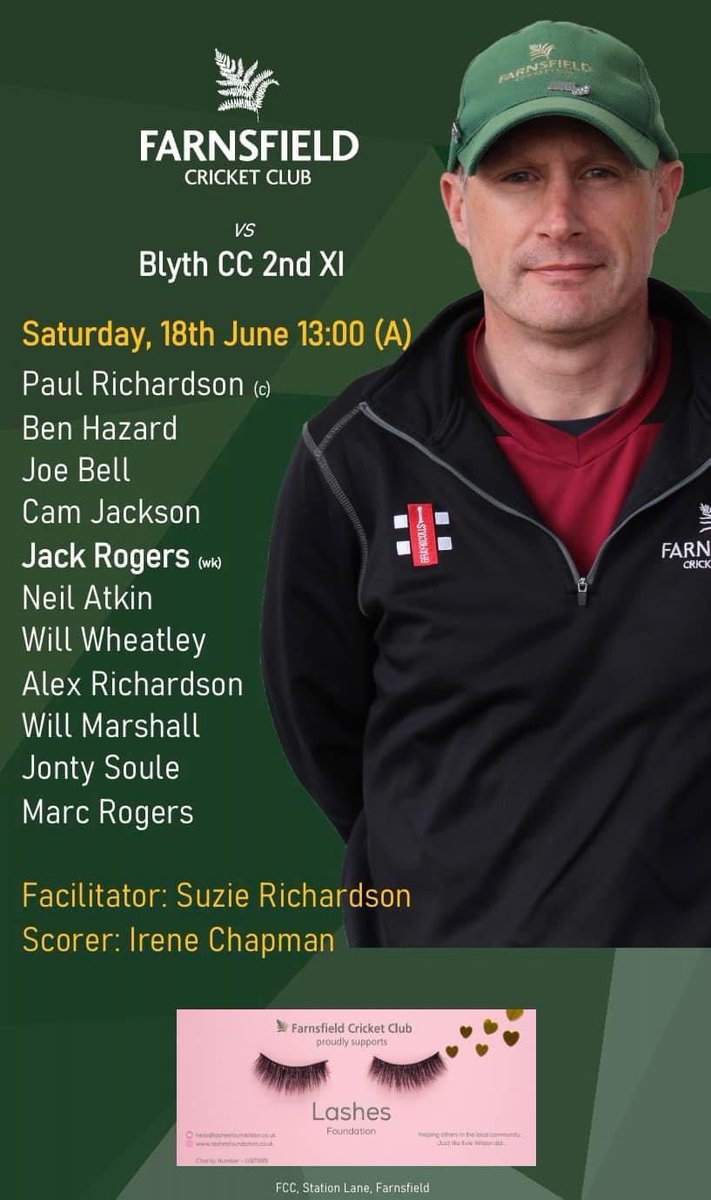 🚨TEAMS🚨

1’s are at home to <a href="/WorksopCC/">Worksop Cricket Club 🔰</a> looking to build on their victory over Clumber Park last week

2’s travel to <a href="/MansCricket/">Mansfield CC</a> at Civic Centre 

3’s travel to <a href="/blythccnotts/">Blyth Cricket Club</a> with a young side with some dads thrown in there for good measure 

🌿🌿🌿

#UTF #CricketAtHeart