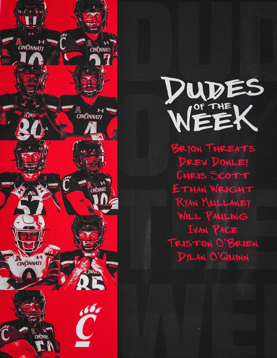 Brady Collins (@bcstrength) on Twitter photo 🔥🚨<a href="/GoBearcatsFB/">Cincinnati Football</a> DUDES OF THE WEEK🚨🔥<a href="/BryonThreats10/">ThaVulture🦅</a> <a href="/_DrewDonley/">Drew Donley</a> <a href="/ChrisScott_01/">Chris Scott📍</a> <a href="/EthanWright_25/">Ethan Wright</a> <a href="/ryanmullaney123/">Ryan Mullaney</a> <a href="/Will_Paul6/">Will Pauling⚡️</a> <a href="/ivan_pacejr/">IVAN PACE JR</a> <a href="/tristonobrien/">Triston O'Brien</a> <a href="/dylan_oquinn/">Dylan O’Quinn</a> 💪🏾💪🏻⚫️🔴🐾#TOUGHandNASTY #CLIFTONstyle 🔥🚨<a href="/GoBearcatsFB/">Cincinnati Football</a> DUDES OF THE WEEK🚨🔥<a href="/BryonThreats10/">ThaVulture🦅</a> <a href="/_DrewDonley/">Drew Donley</a> <a href="/ChrisScott_01/">Chris Scott📍</a> <a href="/EthanWright_25/">Ethan Wright</a> <a href="/ryanmullaney123/">Ryan Mullaney</a> <a href="/Will_Paul6/">Will Pauling⚡️</a> <a href="/ivan_pacejr/">IVAN PACE JR</a> <a href="/tristonobrien/">Triston O'Brien</a> <a href="/dylan_oquinn/">Dylan O’Quinn</a> 💪🏾💪🏻⚫️🔴🐾#TOUGHandNASTY #CLIFTONstyle