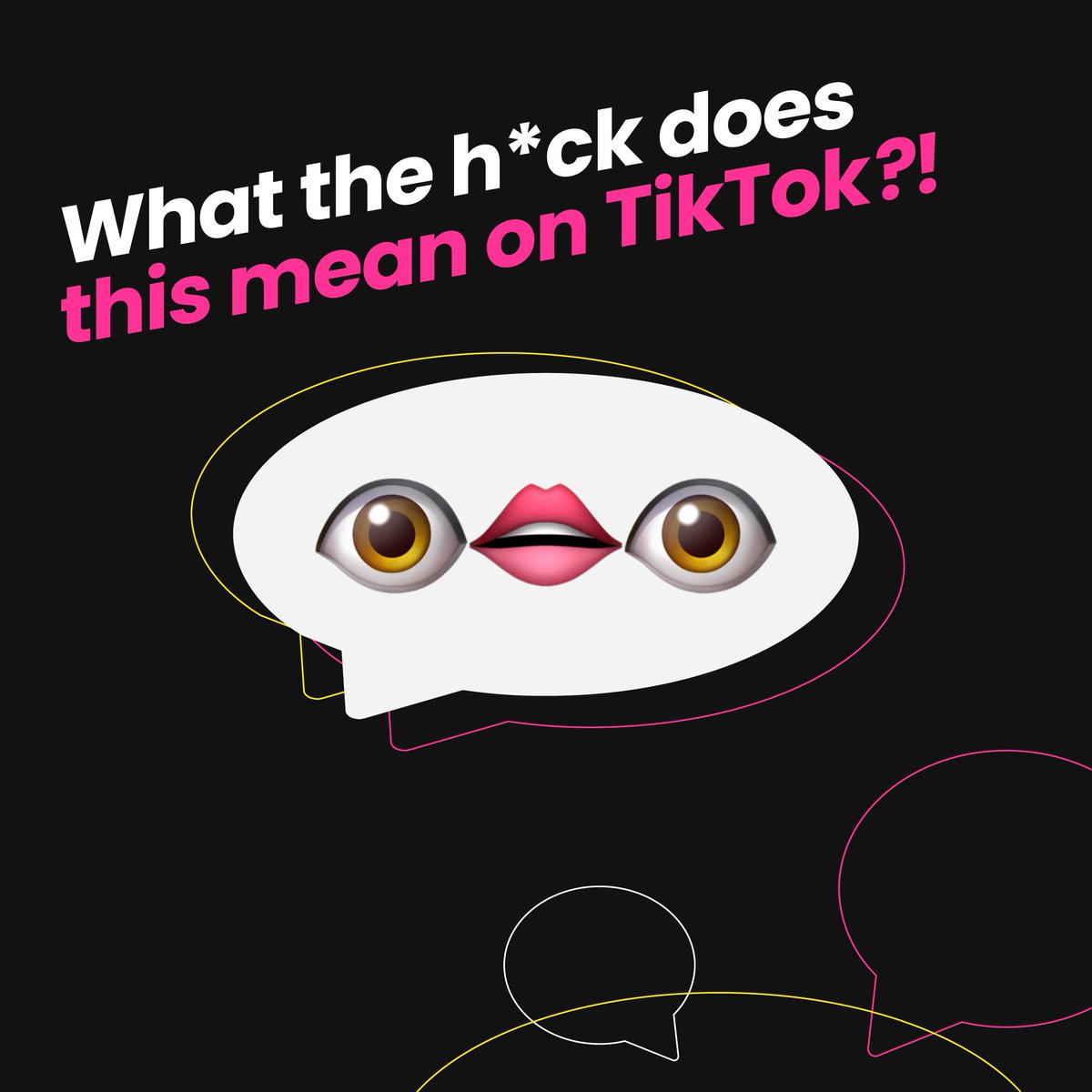HootRamos's tweet photo. Can you guess what this means on TikTok? 🤔

We have a challenge for you: comment below what has been making you feel like 👁️👄👁️ lately ⬇️

And if you want to learn more about what emojis like these mean on TikTok, visit our Culture Guide: https://t.co/tzzAIuH235 https://t.co/bnF3CmrSVr