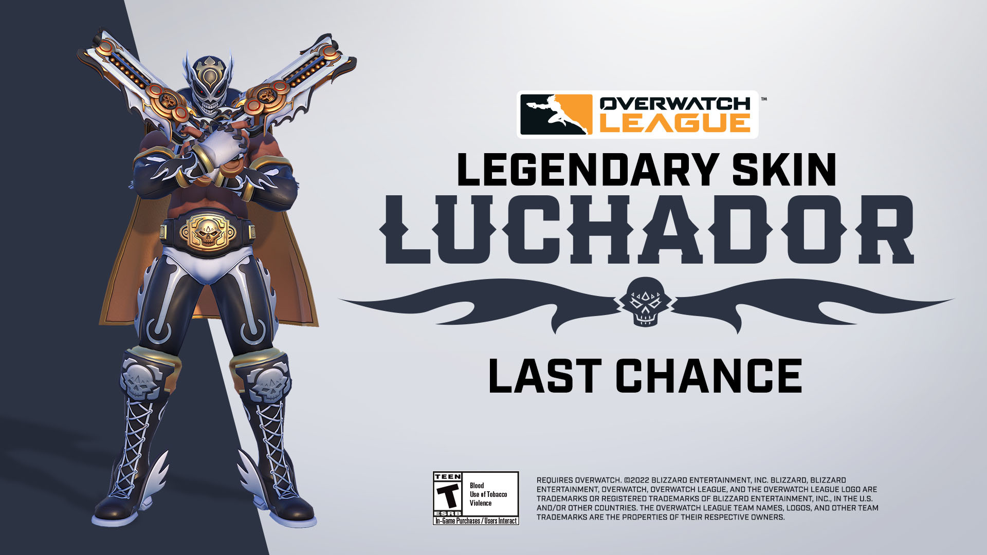 Overwatch League Don T Forget The Luchador Reaper Skin Is Only Available Until June 25 Use Your League Tokens To Purchase The Skin Before It Heads To The Vault T Co 6nndfyrixm