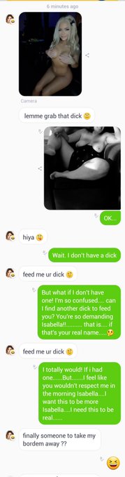 Random spammer on kik...... just another day on social media..... https://t.co/RKrgLf0ErH<a href="/tag/sundayfunday"class="tags"><span>#sundayfunday</span></a>