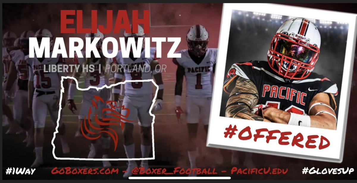 After a conversation with <a href="/Coach_Gilgan/">Lukkes Gilgan</a> I am excited to receive an offer to play for Pacific University! #GoBoxers <a href="/Boxer_Football/">Pacific Football</a> <a href="/PrepRedzoneOR/">Prep Redzone Oregon</a> <a href="/JordanJ_/">Jordan Johnson</a>