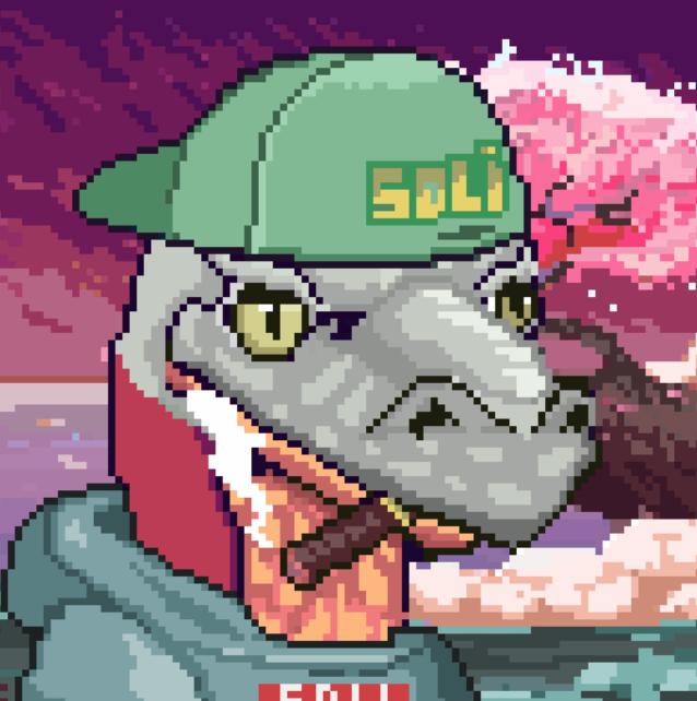 Mealsandeals's tweet image. Thanks @PsEyecho_eth for hooking me up with this rare @SolizardsNFT possibly some of my new favorite pixel art!