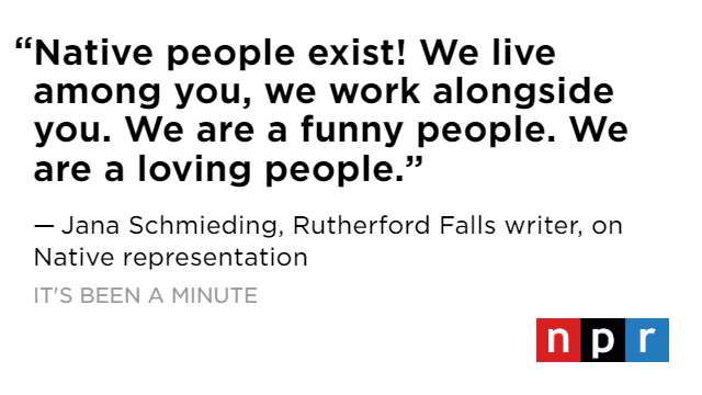 As one of the few Native led shows in Hollywood, actor and writer @janaunplgd hopes Rutherford Falls presents her community in a new light.

Listen to her chat with <a href="/aparkusfarce/">B.A. Parker</a> ➡️ spoti.fi/3aXTOqo