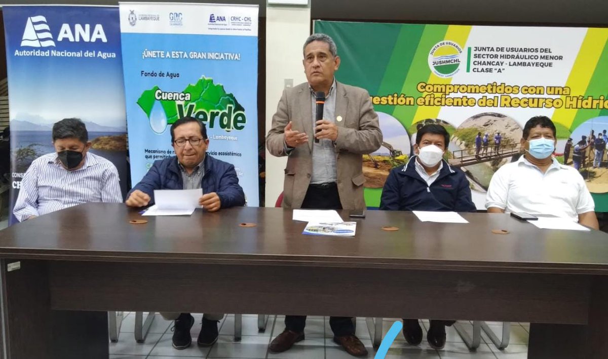 MesiasGuevara's tweet photo. #FondoCuencaVerde.En Chiclayo en reunión de trabajo sobre la consolidación del Fondo de Agua en la cuenca interregional Chancay (Cajamarca-Lambayeque), para garantizar la sostenibilidad de los recursos hídricos en la cuenca. @midagriperu @agroperu_info @pcmperu a @Agencia_Andina https://t.co/3ifCj9ol3O