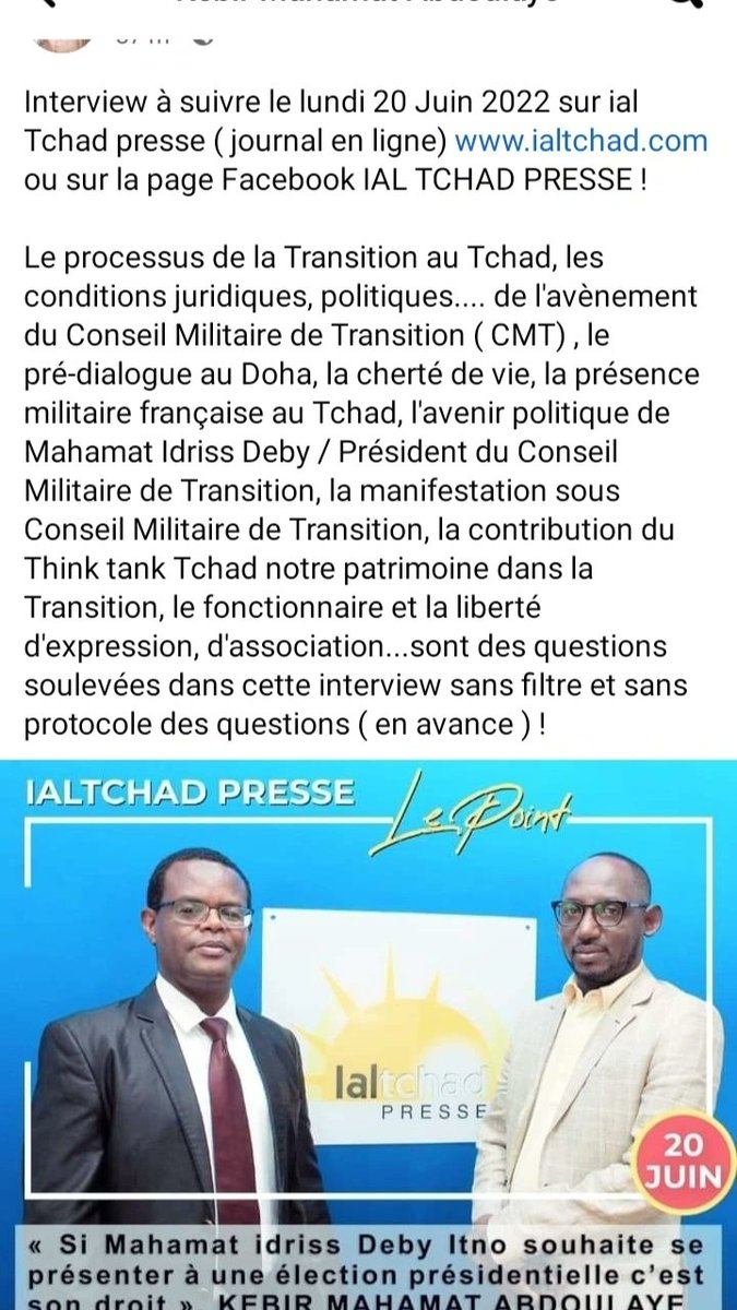 Kebir Mahamat Abdoulaye tweet media