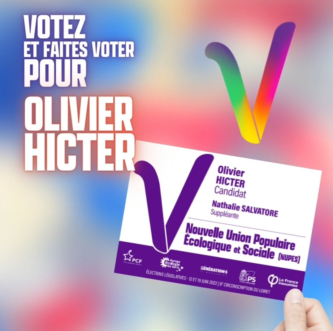 insoumise_4's tweet photo. Dans la circonscription 6 du Loiret, dimanche voici le bulletin de la justice sociale, de la planification écologique et pour l'égalité!
Votez pour @OlivierHicter
Votez pour la #NouvelleUnionPopulaireEcologiqueetSociale https://t.co/3TVzZ0FEqc https://t.co/9cC5xyY1jW
