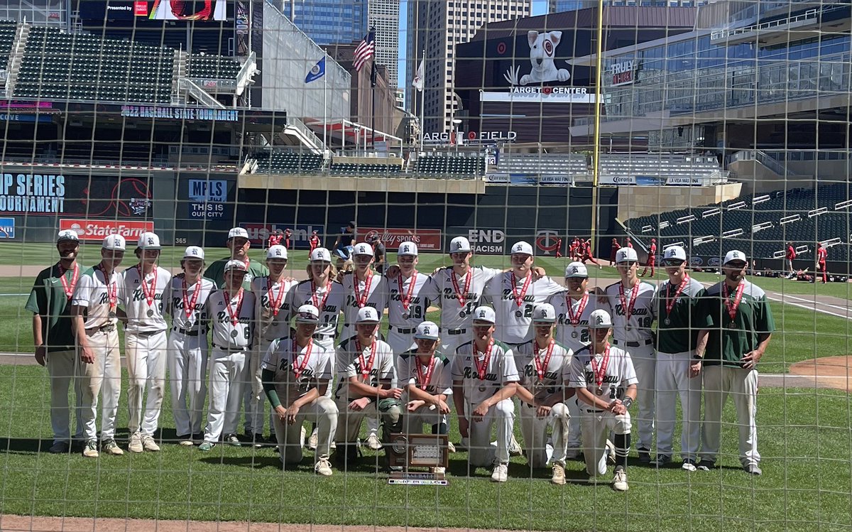roseaubaseball's tweet photo. What a run! Roseau Baseball is your AA State Runner-Up!Congratulations to a group of young men who have experienced adversity all along this journey and never looked back. A heartfelt thank you to our seniors, continue to make the world a better place! #proud #seniors #fullhearts https://t.co/Wy3Kb3nw3X