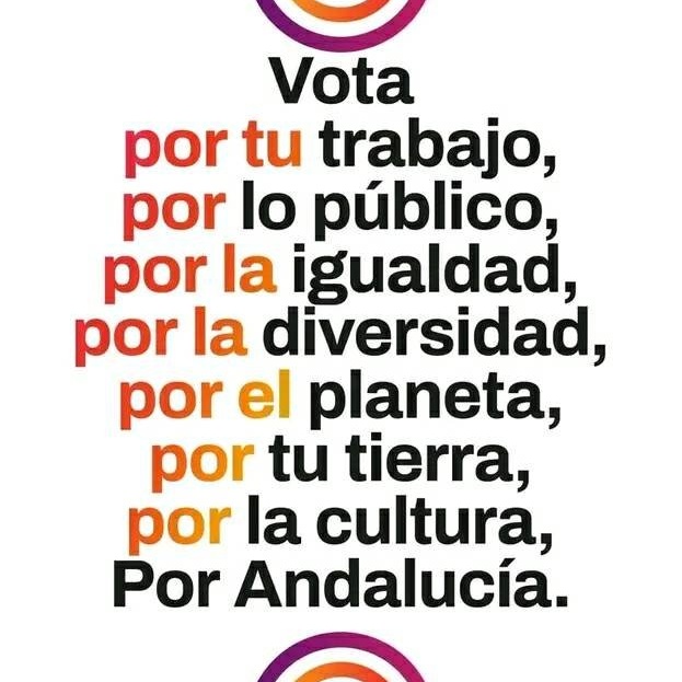 #LaAlternativaEsSumar 
#VotaPorAndalucia