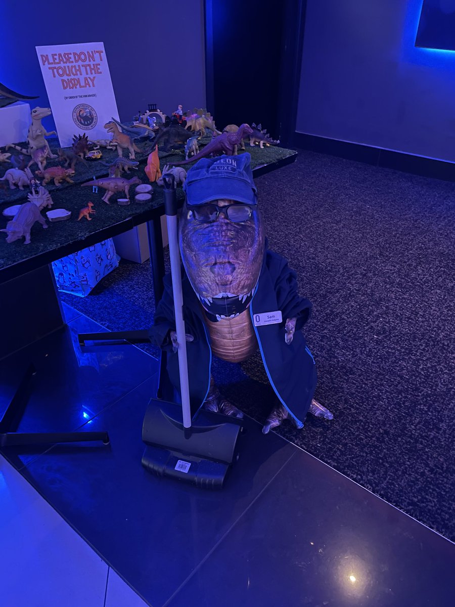 It’s a difficult job but someone’s got to do it, keep up the good work <a href="/ODEONCinemas/">ODEON</a> #JurassicWorldDominion