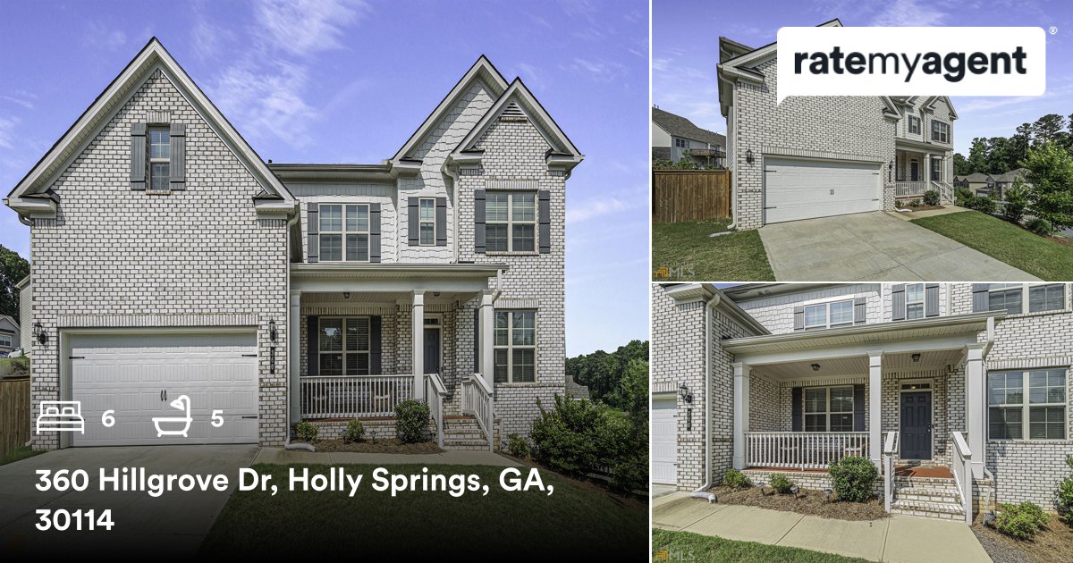 6 🛏 5 🛀 
📍 360 Hillgrove Dr, Holly Springs, GA, 30114

My latest listing on #ratemyagent
rma.reviews/Ycoh2n2PjHW0