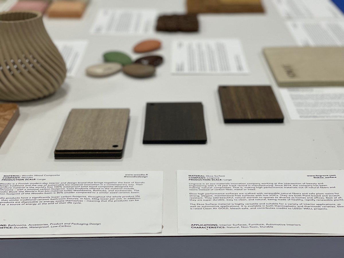 Wrapping up this week with this photo of Ekoa® from the  LUXEPACK Show, via MaterialDriven.

Which upcoming events are you excited to attend? 

#ekoa #materialinnovation #newmaterials #innovation #lingrove #luxepack #material #sustainablebusiness