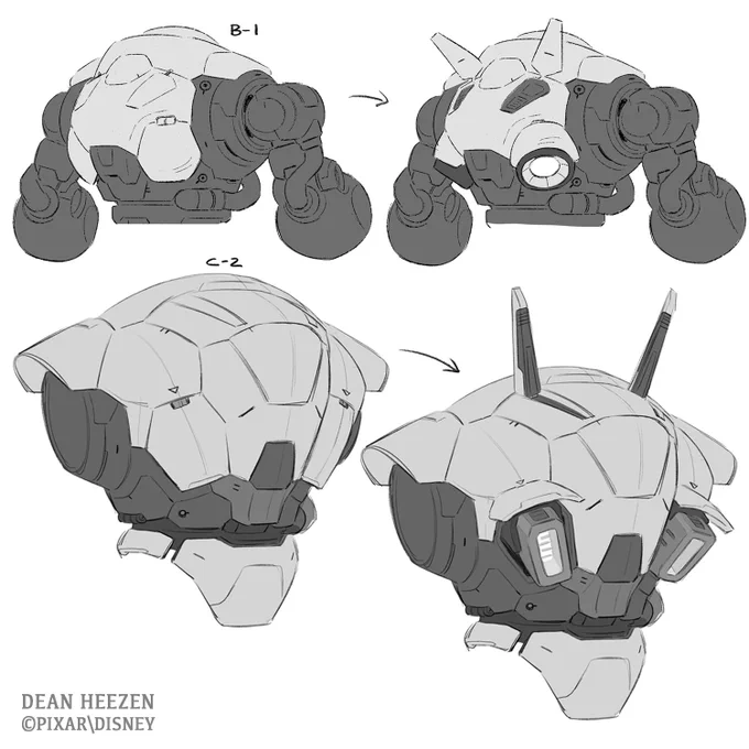 "Lightyear" is officially out in theaters now! Woo!
Designing the Zyclops was an exciting challenge. As I've never done anything like this before, I had a lot of guidance from Greg Peltz (who designed Zurg) and Grant Alexander, who deserve much thanks.
#Lightyear #characterdesign 