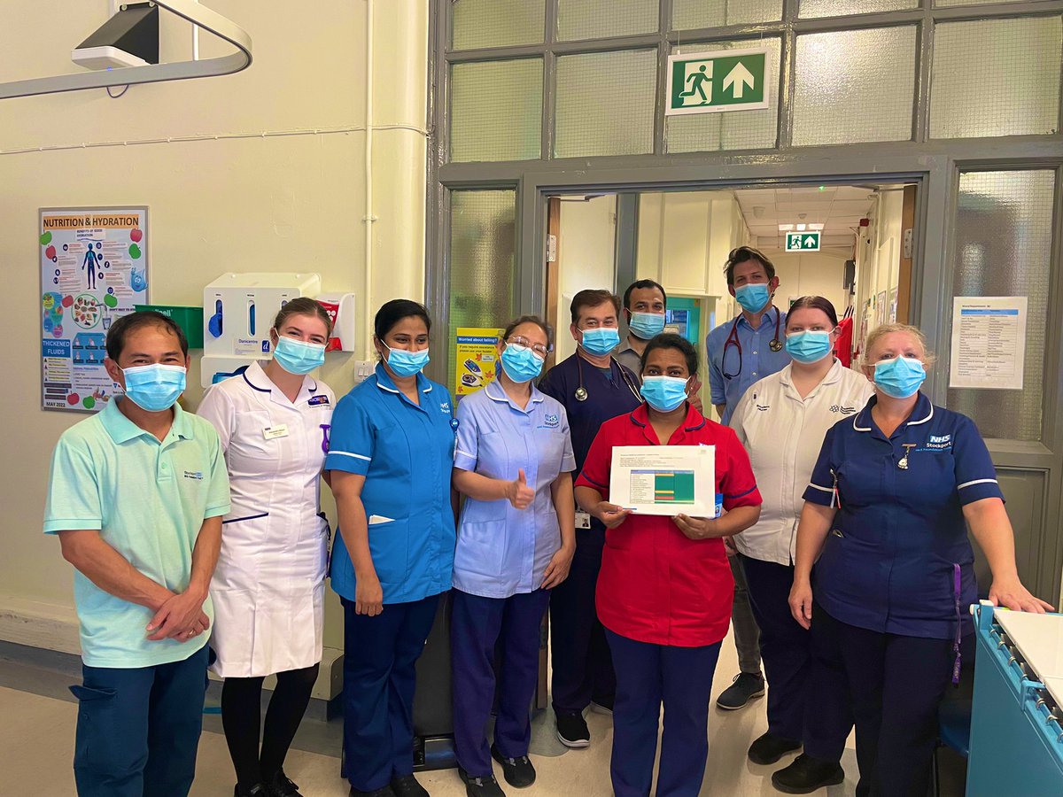 So very proud of the achievements of Ward B2 with their 2nd Green STARS accreditation and all 14 standards Green. Amazing Team work and compassionate leadership.Congratulations 🤩<a href="/StockportPtExp/">Stockport Patient Experience</a> @SupportSft <a href="/glennellis1974/">Glenn Ellis</a> <a href="/jellybeanscot/">gail daly-brown 💙</a>