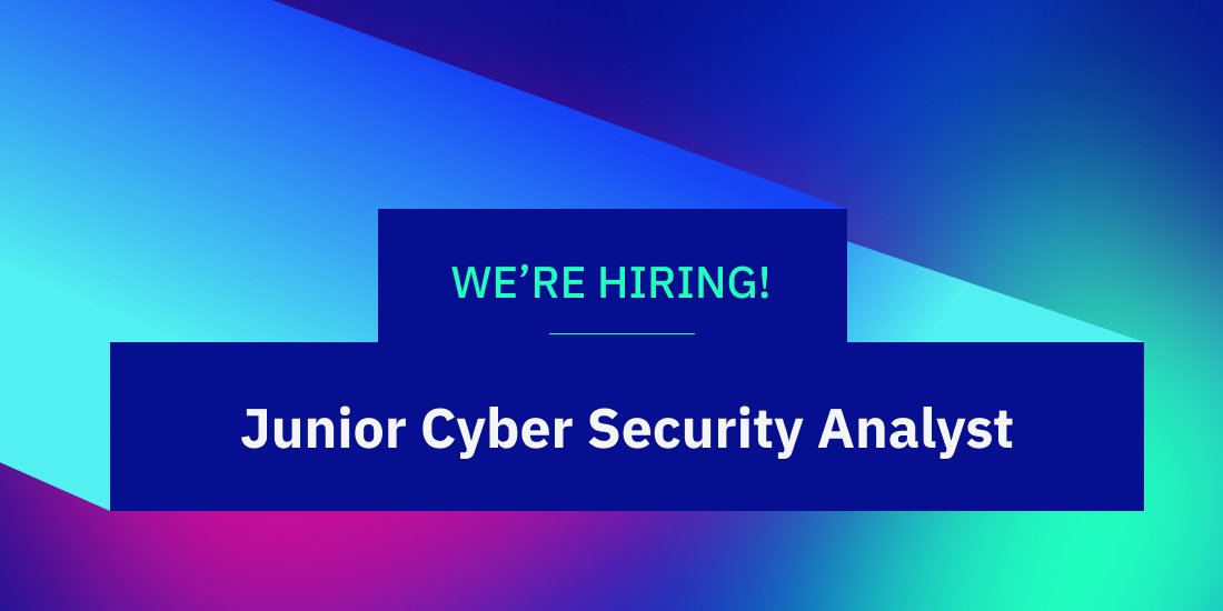 🔥🔥Hot job of the week🔥🔥 Junior Cyber Security Analyst - Fully Remote. Are you in first line IT (or desktop) support, but want to move in cyber security & apply your existing skills and experience to more complex security issues? This is for you 👇 apply.workable.com/rdxworks/j/342…