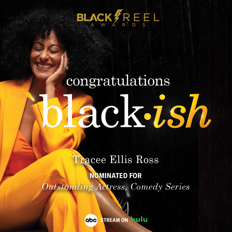 blackishabc's tweet photo. #blackish is thrilled to be nominated for 4 #BlackReelTVAwards including Outstanding Comedy Series!