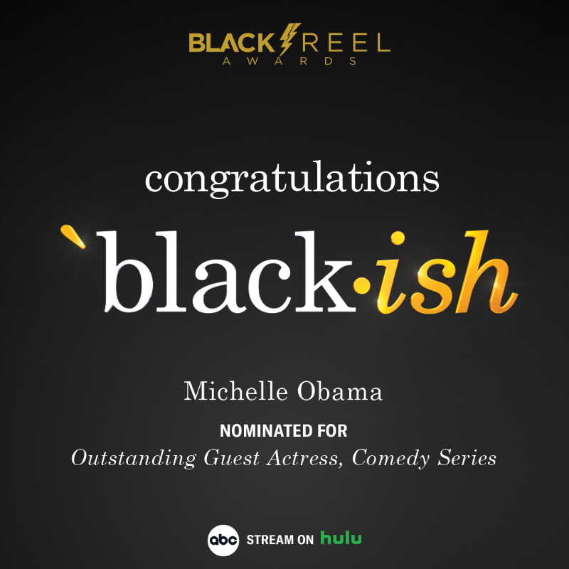 blackishabc's tweet photo. #blackish is thrilled to be nominated for 4 #BlackReelTVAwards including Outstanding Comedy Series!