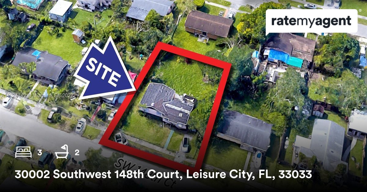 3 🛏 2 🛀 
📍 30002 Southwest 148th Court, Leisure City, FL, 33033

My latest listing on #ratemyagent
rma.reviews/RarI1EzFvk3h
