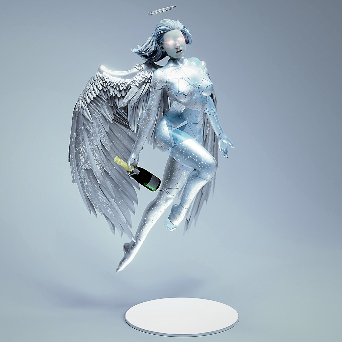 Black3DDD's tweet photo. 21/256 Heavenly cool angel ❄️
@NimbusPunk 

#3digital #angels #demons #collection https://t.co/RZ5LPbb8vB