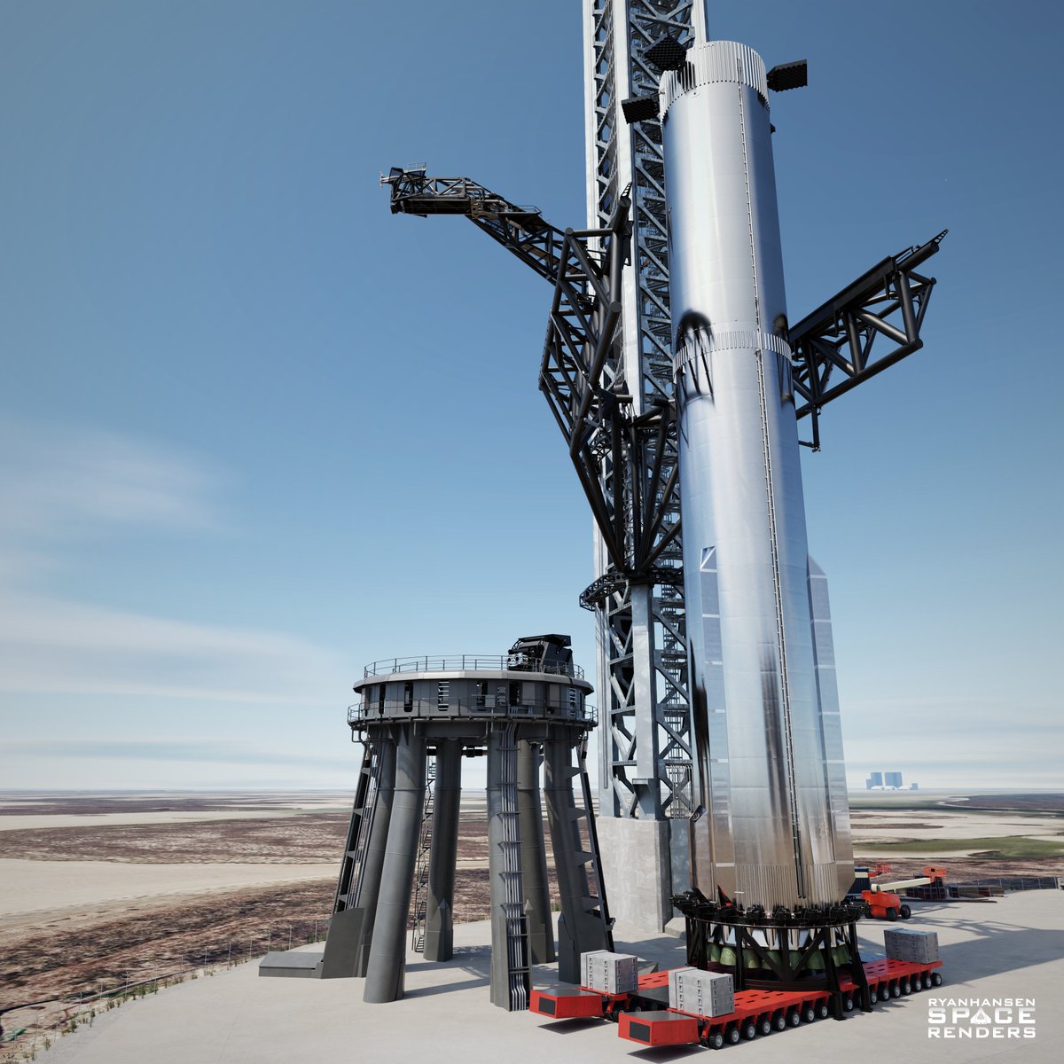 We could see #SuperHeavy #B7 roll to the launch site early next