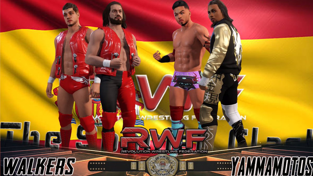 OfficialRWF2k's tweet photo. -@WalkerBrothersK and @YammamotoC, @YammamotoB run it back with the tag titles on the line

-#1 ranked @Chandlersill2k takes on #2 ranked @JkTheMessiah in a number one contenders match for the world title https://t.co/U4xsUslptv