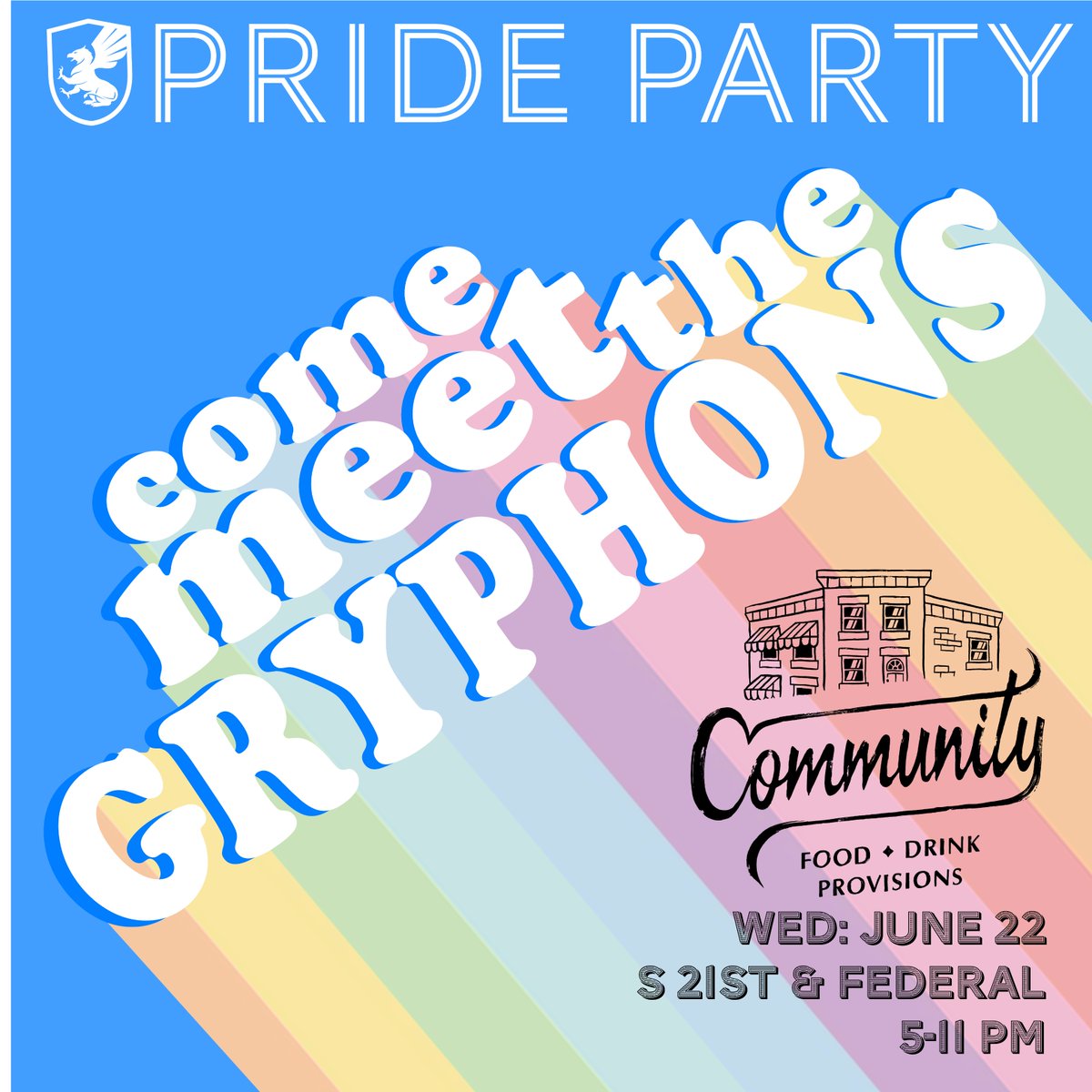 The Philly Gryphons invite you to join our team at the second annual Pride Party organized by the wonderful team Community Bar PHL! 
Curious about Rugby? come meet the team. We welcome new players and social members year round and we have a spot waiting for you.