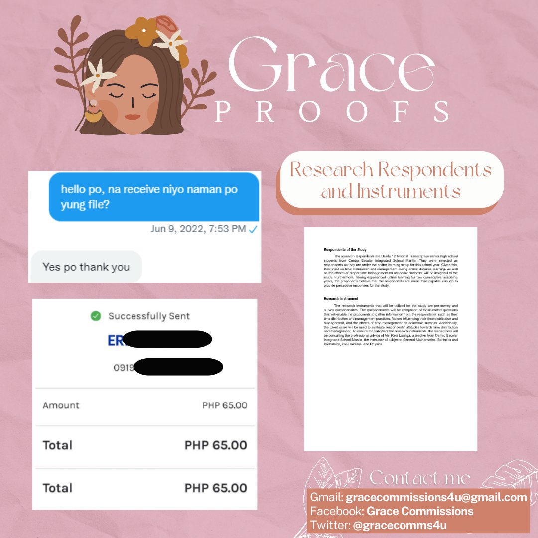 gracecommsproof's tweet photo. CLIENT 23 | Task: Research Respondents and Instruments 🌸 #gracecommsproof https://t.co/wOWWIfUaRW