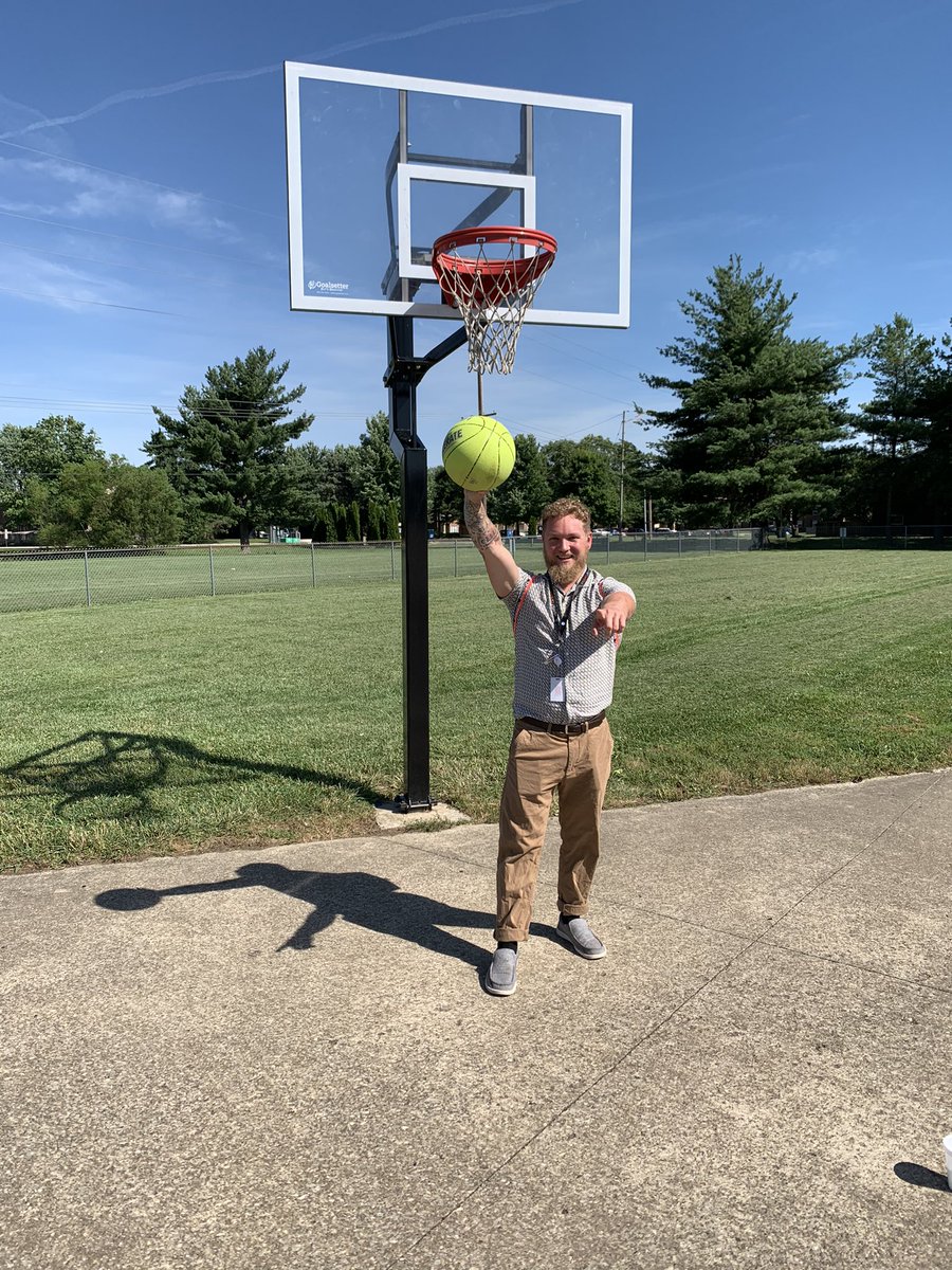 EvvCollections's tweet photo. Shout out to Brandon Pohl for winning our Juneteenth Basketball Tournament. He can shoot the ball but needs a little practice palming the ball for photo ops. 😁🤪🏀 #JuneteenthEvv #WinAs1Fam #ThatEvvLife #LifeAtATT  @TonySmith4Sales @mrsherd2015 @Clevercollazo @solomon_darla https://t.co/WIR8zOeKhe