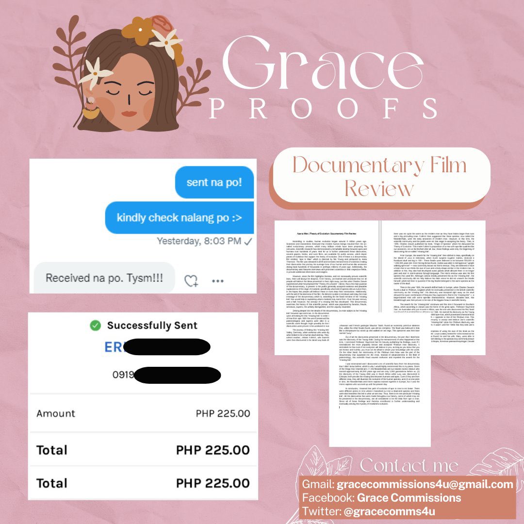 gracecommsproof's tweet photo. CLIENT 26 | Task: Documentary Film Review 🌸 #gracecommsproof https://t.co/4tC5o3259Z