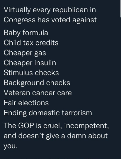 Steelers7890fan's tweet photo. @SenateGOP Don't forget, the repubs voted for a #REPUBTAXBREAK for the rich and corporations, but voted NO for anything to help the working class! https://t.co/24QQQ53hW8
