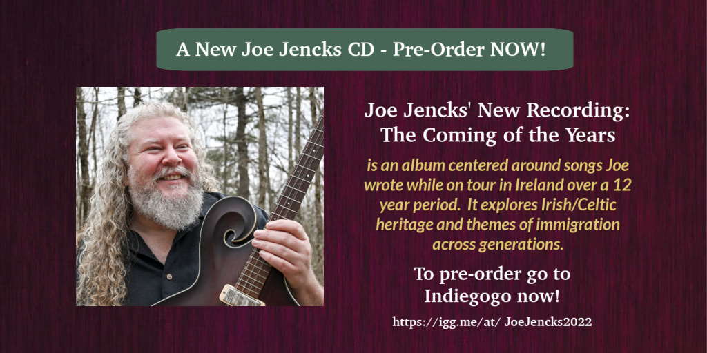 The campaign for my new CD - The Coming of the Years - has launched! Many have asked when, where, and how you can help me bring this collection of songs into the world. Here it is. In advance - thank you for your support. PLEASE SHARE! igg.me/at/JoeJencks20…