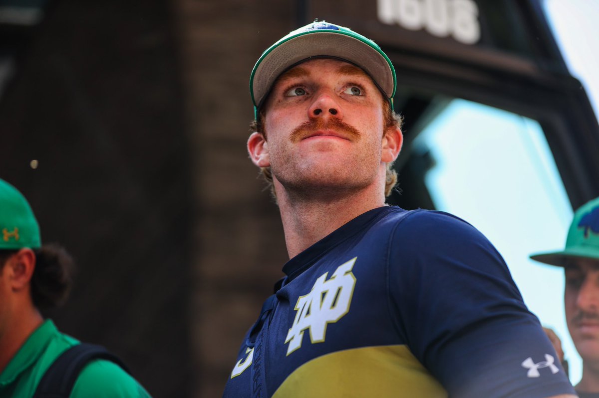 NDBaseball's tweet image. Arrival flicks 📸

#GoIrish x #MCWS