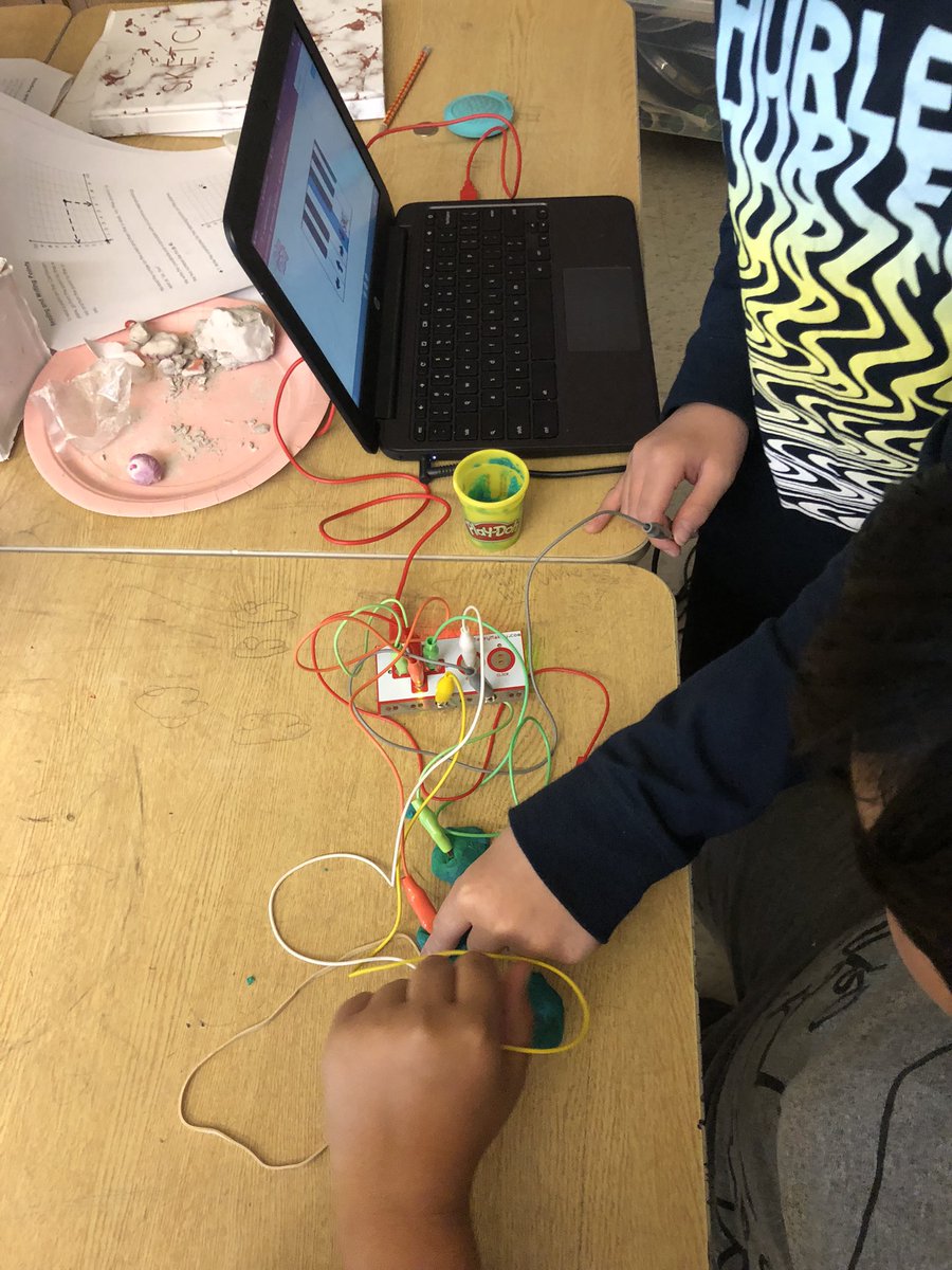 So grateful <a href="/msclark_56/">J. Clark-Shody</a> teaches my little one - my grade 5s explored Makey Makeys thanks to her inspiration! We are set to start the coding for our interactive book reflections Monday. They can't wait! <a href="/NorthridgePS/">Northridge PS London</a> <a href="/TVDSB_STEM/">TVDSB STEM</a>